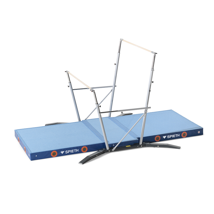 BARRES ASYMÉTRIQUES SCOLAIRES COMPACT PIETEMENT REPLIABLE ET TAPIS