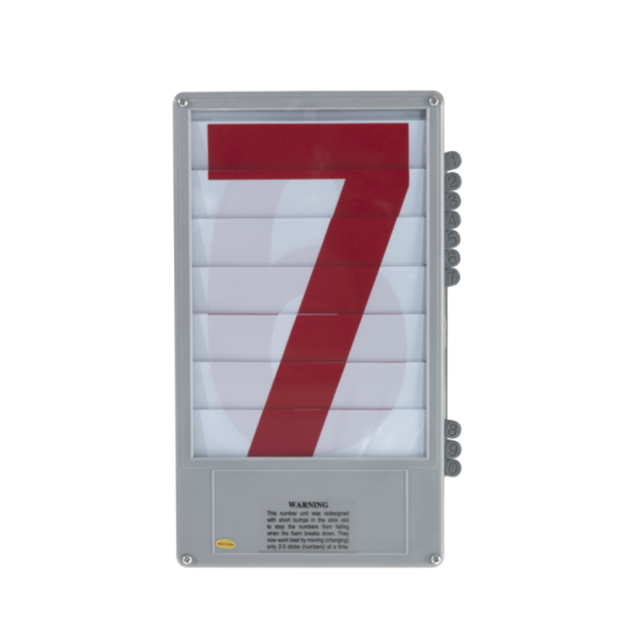 Tableau Cassette de chiffres rouges pour marquoir mobile - Kassiopé